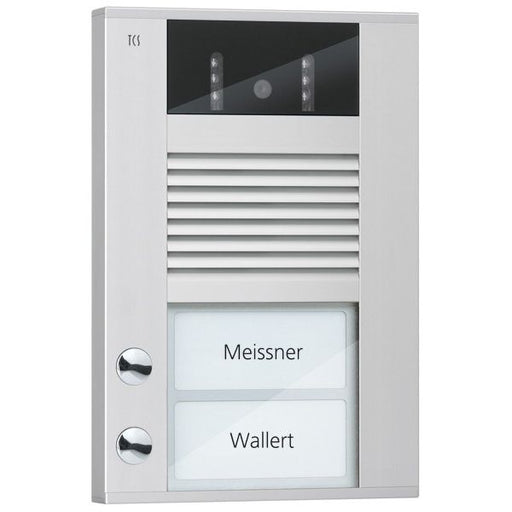 TCS Tür Control - Türstation für Türkommunikation Video color Außenstation AVD14023-0010 2Tast 1reih.AP si