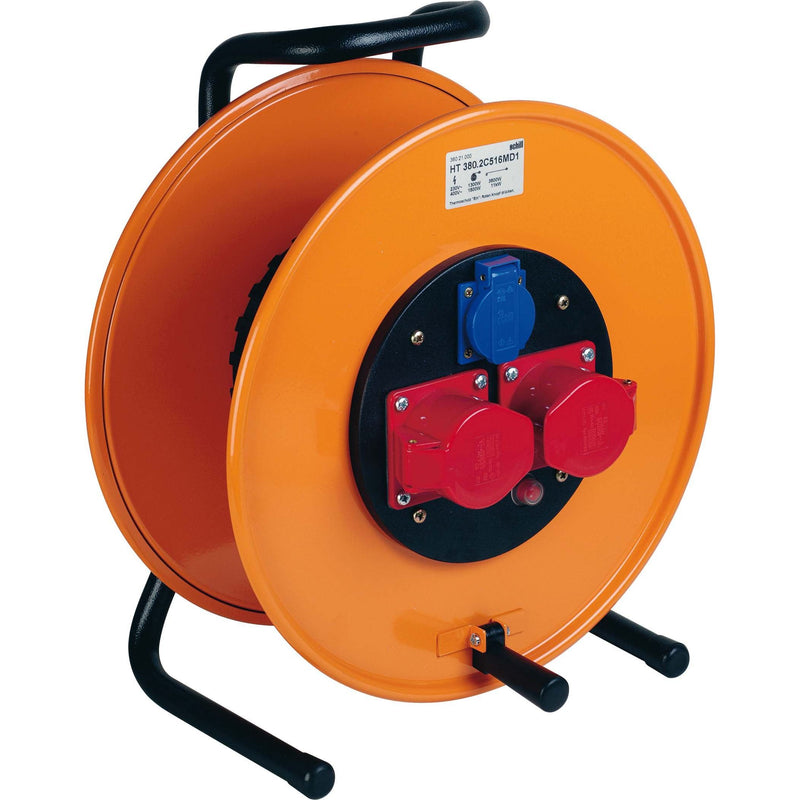 Schill - Kabeltrommel Stahlblech-Kabeltrommel HT3802C516MD133KS525 m. Steckd. und Kabel