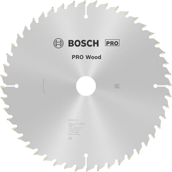 Bosch - Kreissägeblatt PRO Wood Kreissägeblatt, 2608641202 260 x 3,2 x 30 mm