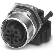 Phoenix Contact - Rundsteckverbinder, feldkonfektionierbar (Industriesteckverbinder) Wanddurchführung SACC-DSIV-M #1694237 Sensor-/Aktor − 10 Stück