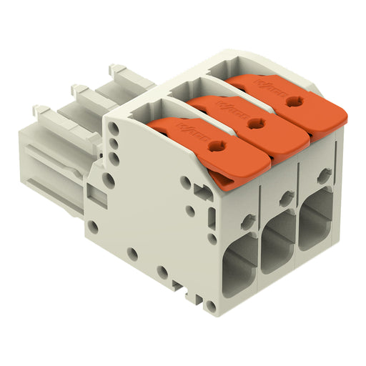 WAGO GmbH & Co. KG - Ein- und mehrpolige Klemmenleiste 1-Leiter-Federleiste 831-1103/322-000 Push-inCAGECLAMP,lgr − 24 Stück