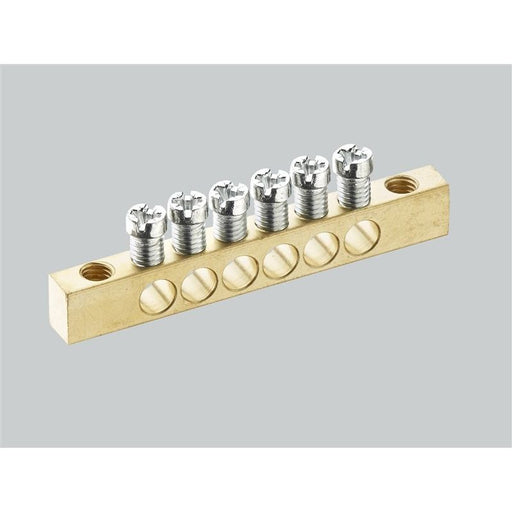 Wöhner - Hauptleitungsklemme Schiene PE/N 01926 63A, L61,5mm − 100 Stück