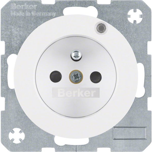 Berker - Steckdose pows/gl 6765092089 m.Schutzkontaktstift