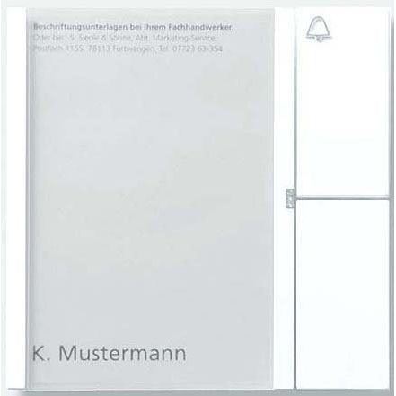 Siedle&Söhne - Funktionsmodul für Türkommunikation Bus-Tasten-Modul BTM 650-01 DG dgr/gli