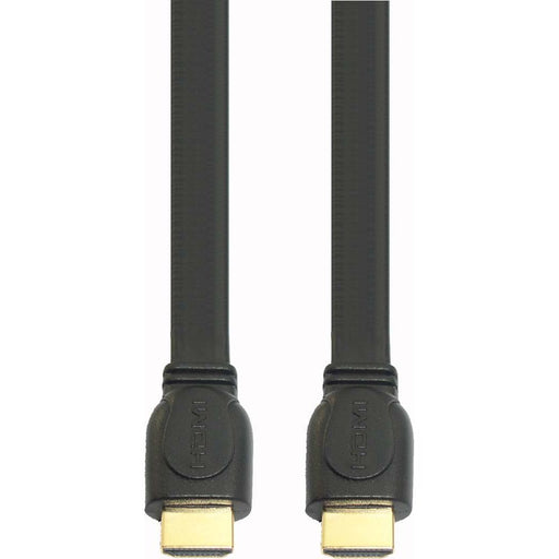 E+P Elektrik - Konfektioniertes A/V-Kabel HDMI-Flachkabel sw HDMF 1/1 1m