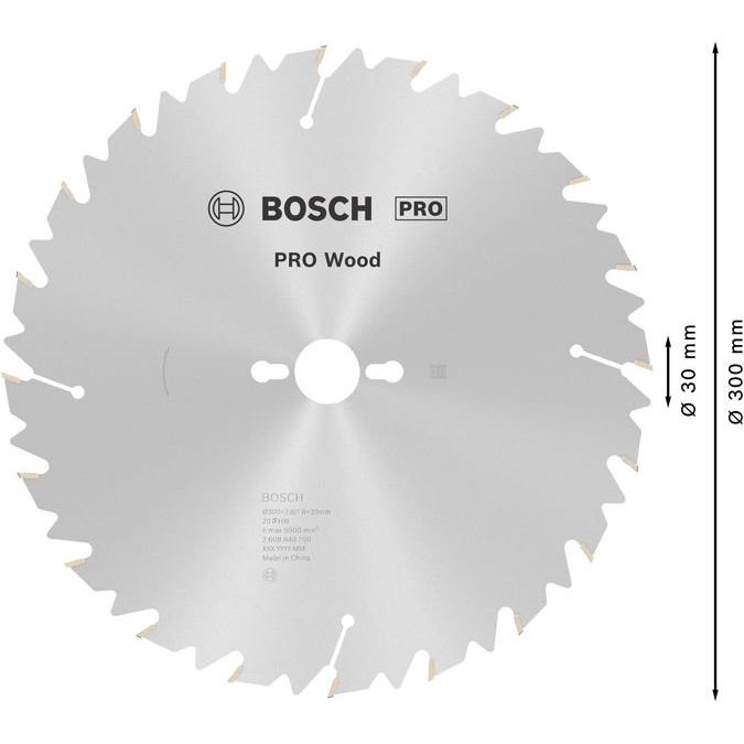 Bosch - Kreissägeblatt PRO Wood Kreissägeblatt, 2608640700 300 x 2.8 x 30 mm