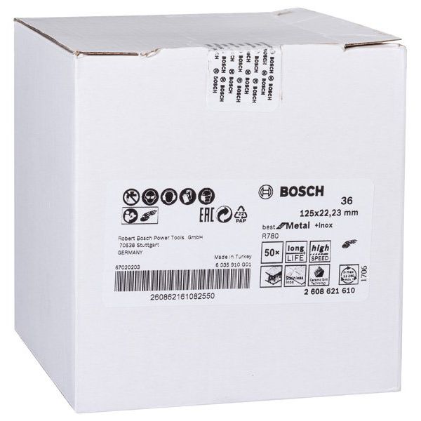Bosch - Trenn-/Schleifscheibe PRO R780 Fiberscheibe, 2608621610 125 mm, G36