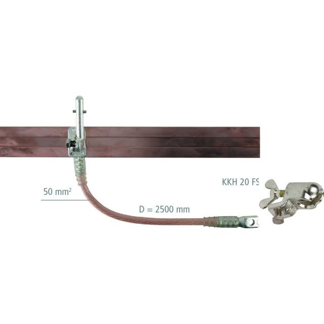 DEHN - Erdungs- und Kurzschließvorrichtung Kurzschließschiene 60x12mm KSX SK C MS V5DHK24 E-Cu F20 Spindel Sec