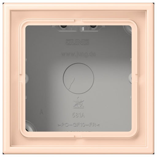 Jung - Aufputzgehäuse für Unterputzgerät Aufputz-Kappe 1fach LC 581 A 228 rose pale (32091)