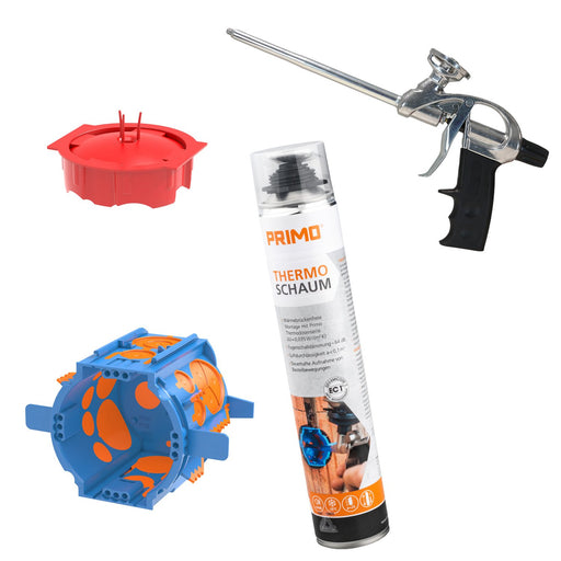 Primo - Dose, Gehäuse für Montage in der Wand/Decke Thermodosen-Set THDS-70-S3 P726S3
