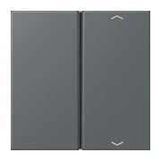 Jung - Abdeckung/Bedienelement für Installationsschalterprogramme Taste 1fach m. Pfeilsymb. LC 401 TSAP 202 gris fonce 31