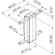 Vogels - Zubehör/Ersatzteile für Unterhaltungselektronik Koppelelement PFA9104 sw Connect-it,f.PFB34xx