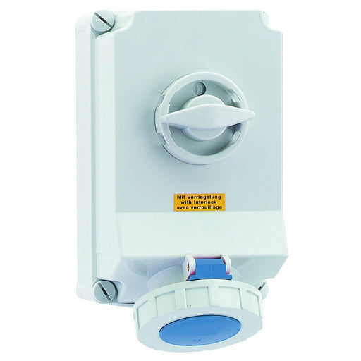 Bals Elektrotech - CEE-Steckdose abschaltbar, abgesichert (IEC 60309) Wandsteckdose abschaltbar 16934 verriegelt 63A 4p 2