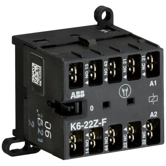 ABB Stotz S&J - Hilfsschütz, Relais Kleinhilfsschütz K6-22Z-F-01 24V 40-450Hz