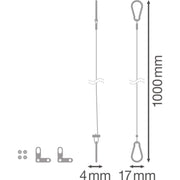 Ledvance - Mechanisches Zubehör/Ersatzteile für Leuchten Sicherheitskit (VE4) PLSECURITKIT4XPOLVE4 − 4 Packung