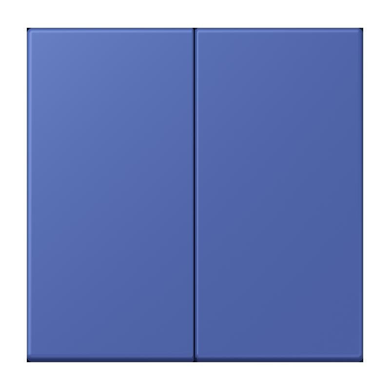 Jung - Abdeckung/Bedienelement für Installationsschalterprogramme Wippe für Taster 2fach LC 102 206 bleu outremer 31