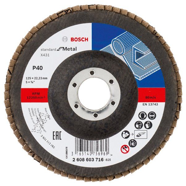 Bosch - Trenn-/Schleifscheibe Fächerschleifscheibe X431 2608603716 Standard for Metal
