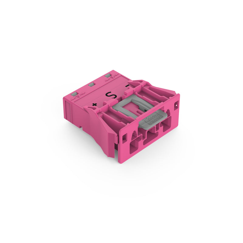 WAGO - Geräteanschluss für steckbare Gebäudeinstallation Snap-In-Stecker 770-793/082-000 3-polig,Kod. B,pink − 100 Stück