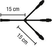 Scharnberger+Hasenbein - Elektrisches Zubehör/Ersatzteile für Leuchten Verteilerdose QuickFix 58139 3 Ausgänge schwarz
