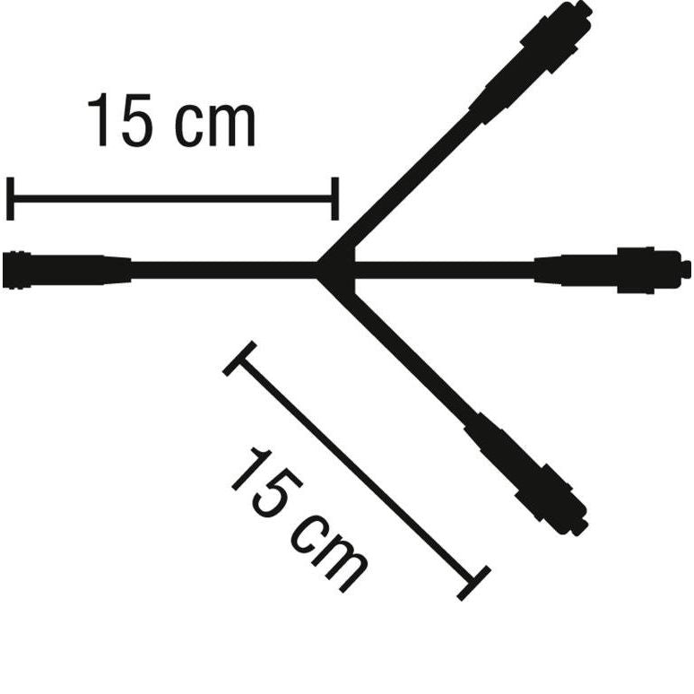 Scharnberger+Hasenbein - Elektrisches Zubehör/Ersatzteile für Leuchten Verteilerdose QuickFix 58139 3 Ausgänge schwarz