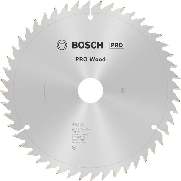 Bosch - Kreissägeblatt PRO Wood Kreissägeblatt, 2608640641 216 x 2,8 x 30 mm