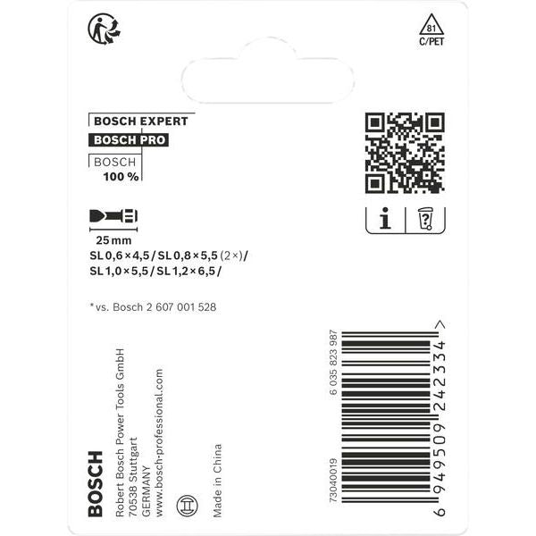 Bosch - Bit-Set PRO SL Impact Bit 2608521U60VE(5) Set, 25 mm, 5-tlg