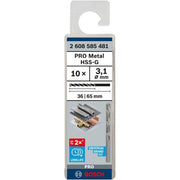 Bosch - Bohrer PRO Metal HSS-G 2608585481 Spiralbohrer 3,1 x