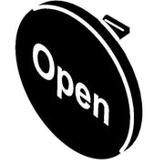 Stahl - Bezeichnungsschild für Befehlsgeräte Tastenschild 8602/3 227825 schwarz OPEN