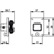 Telegärtner - Zubehör/Ersatzteile für modulares Anschlusssystem STX V4 Flansch 100022893