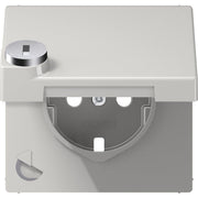 Jung - Abdeckung/Bedienelement für Installationsschalterprogramme Klappdeckel LS 1520 KLSLPL LG Topf,Schriftf,Schloß