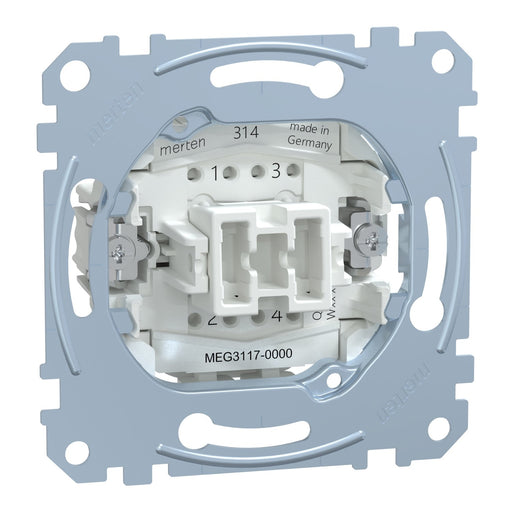 Merten - Installationsschalter Kreuzschalter-Einsatz MEG3117-0000 1-pol.10AX 250V AC