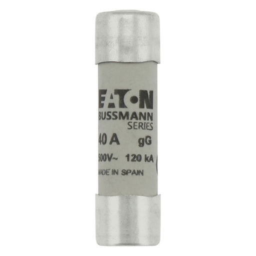 Eaton - Zylindrische Sicherung Sicherungseinsatz Nieders. CYL GG 14,#C14G40S 40A AC 500V 120kA − 10 Stück