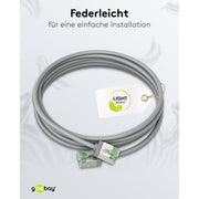 Goobay - Patchkabel Kupfer Patchkabel U/FTP Cat8.1 74345 Ultraflexibel,slim,g