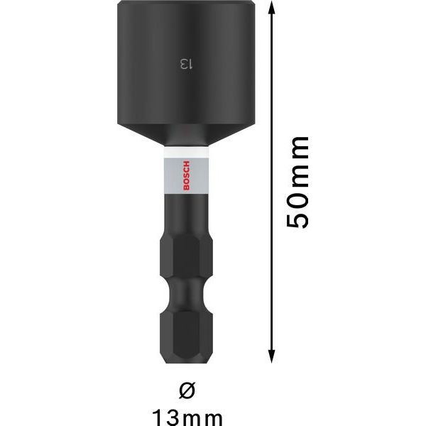 Bosch - Steckschlüssel PRO Nutsetter Impact, 2608522353 13 x 50 mm