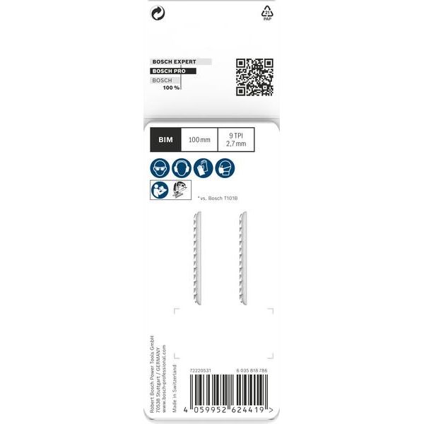 Bosch - Stichsägeblatt PRO Hardwood clean T101BF 2608655092VE(2) Stichsägeblatt 100 − 10 Packung