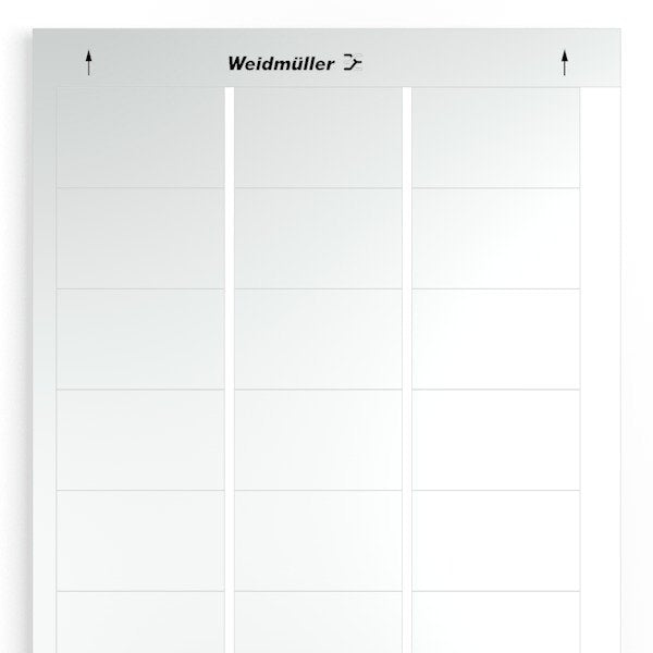 Weidmüller - Kennzeichnungsmaterial Gerätemarkierer LM MT300 60X36 SI − 10 Stück