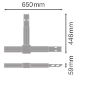 Ledvance - Elektrisches Zubehör/Ersatzteile für Leuchten T-Verbinder 8-pol. TRS.FL. T01-NODE8PWT