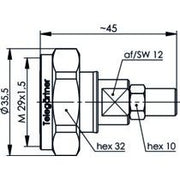 Telegärtner - Koax-Steckverbinder 7-16-Kabelstecker 100024420 50Ohm G1 G5 G6