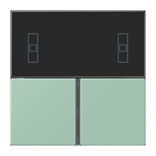 Jung - Abdeckung/Bedienelement für Installationsschalterprogramme Tastensatz 3fach LC 4093 TSA 217 vert anglais clair