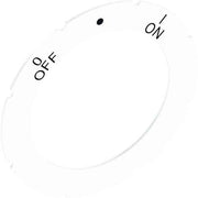 Stahl - Bezeichnungsschild für Befehlsgeräte Schild 8602/3 227012 58 0/OFF o I/ON
