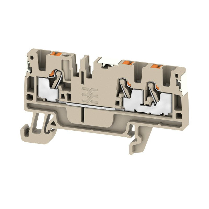 Weidmüller - Durchgangs-Reihenklemme Klemme A3C 2.5 DL PUSH IN, 2.5 mm² − 100 Stück