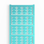 Weidmüller - Kabelmarkierungssystem Leitermarkierer VTSFX1423NEUTRALBLV0 23x14mm,blau − 320 Stück