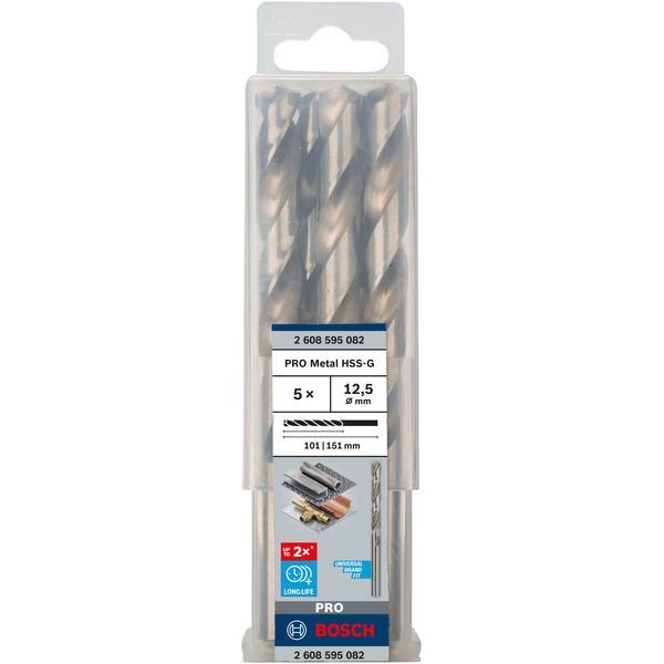 Bosch - Bohrer PRO Metal HSS-G 2608595082 Spiralbohrer 12,5 x