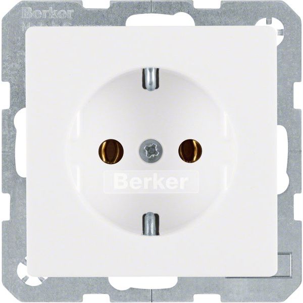 Berker - Steckdose SCHUKO-Steckdose 47436089 polarweiss samt