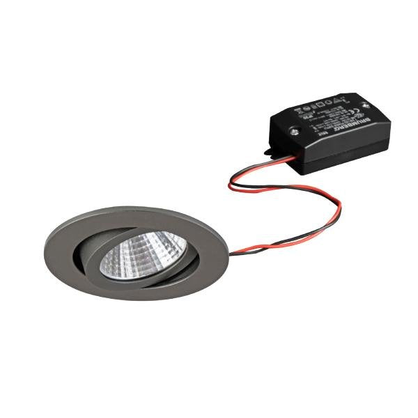 Brumberg Leuchten - Downlight/Strahler/Flutlicht LED-Einbaustrahler 38261643 2700K, titan