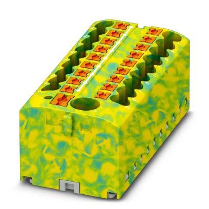 Phoenix Contact - Durchgangs-Reihenklemme Verteilerblock PTFIX 6/18X2,5 GNYE