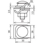 DEHN - Verbinder für Blitzschutz MMV-Klemme ZMMVK68FRM10X35CUSTT Cu-St/tZn f. Rd 6-8