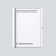 Siedle&Söhne - Zubehör/Ersatzteile für Türkommunikation Namensschild ws kpl. 200029786-00 f.TM 612-1 W