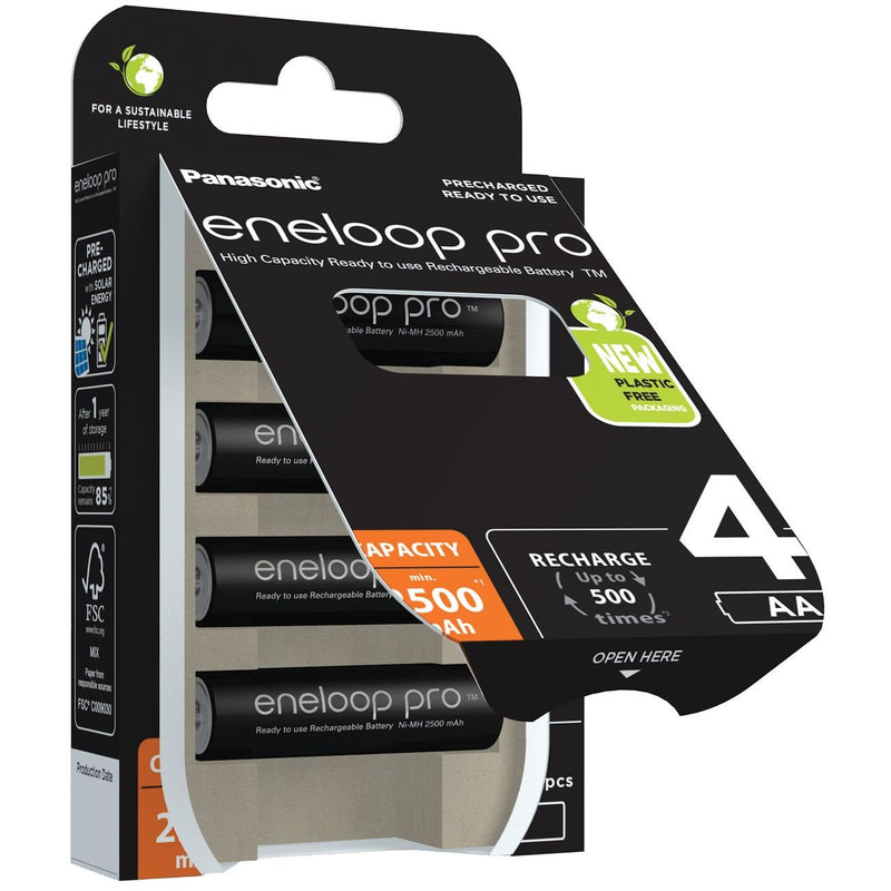 Hückmann - Akku Mignon AA eneloop BK-3HCDE/4BE(VE4) 2500mAh
