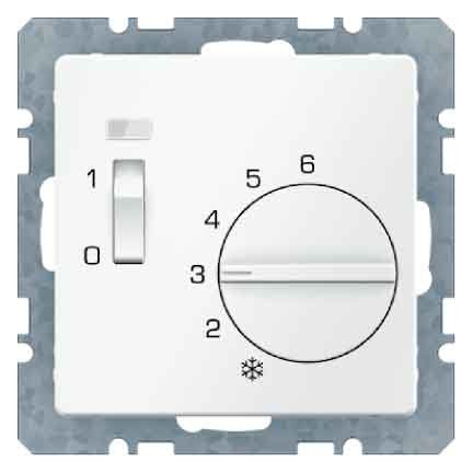 Berker - Raumthermostat Raumtemperaturregler 20316089 mit Öffner